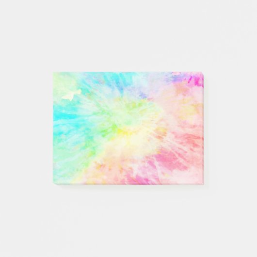 Regenbogen-Tie-Dye Post-it Klebezettel (Vorderseite)