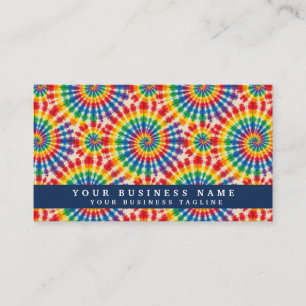 Regenbogen-Tie-Dye-Psychedelic-Geschäftskarten Visitenkarte