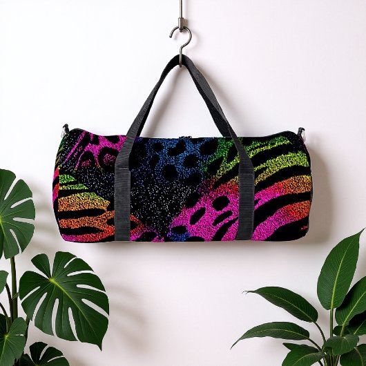 Regenbogen-Tier-Mischung Duffle Bag