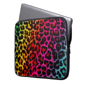 Regenbogen-Tierdruck-Laptoptasche Laptopschutzhülle (Vorderseite Links)
