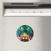 Regenbogen-Tiger Magnet (In Situ (Geschirrspüler))