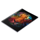 Regenbogen-Tiger Notizblock (Linke Seite)