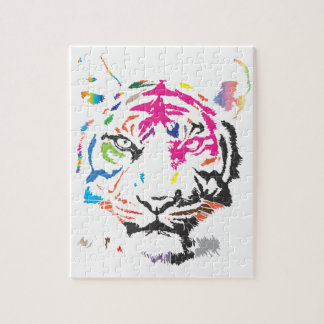 Regenbogen-Tiger Puzzle
