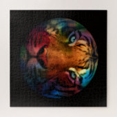 Regenbogen-Tiger Puzzle (Horizontal)