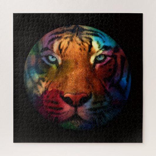 Regenbogen-Tiger Puzzle (Vertikal)