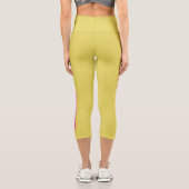 Regenbogen-Tiger-Träume Capri Leggings (Rückseite)