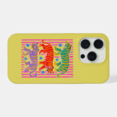 Regenbogen-Tiger-Träume iPhone Hülle (Rückseite (Horizontal))