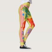 Regenbogen-Tiger-Träume Leggings (Rechts)