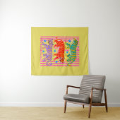 Regenbogen-Tiger-Träume Wandteppich (Beispiel (Horizontal))