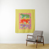 Regenbogen-Tiger-Träume Wandteppich (Beispiel)