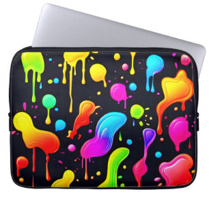 Regenbogen-Tinten-Farbspritzer Laptopschutzhülle