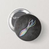 Regenbogen-Tintenfisch-Knopf Button (Vorne & Hinten)