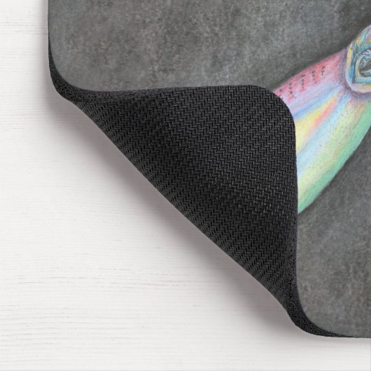 Regenbogen-Tintenfisch Mousepad (Ecke)
