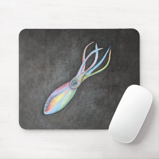 Regenbogen-Tintenfisch Mousepad (Mit Mouse)