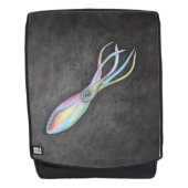 Regenbogen-Tintenfisch-Rucksack Rucksack (Vorderseite)