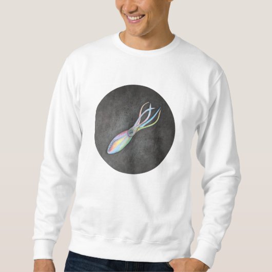 Regenbogen-Tintenfisch-Sweatshirt Sweatshirt (Vorderseite)