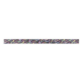 Regenbogen-Tintenspritzer extrem: Satinband