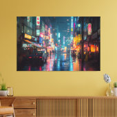 Regenbogen Tokio Gasse Leinwanddruck (Insitu (Wohnzimmer))