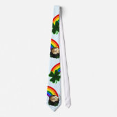 Regenbogen-Topf-Gold St. Patricks Tag Krawatte (Vorderseite)