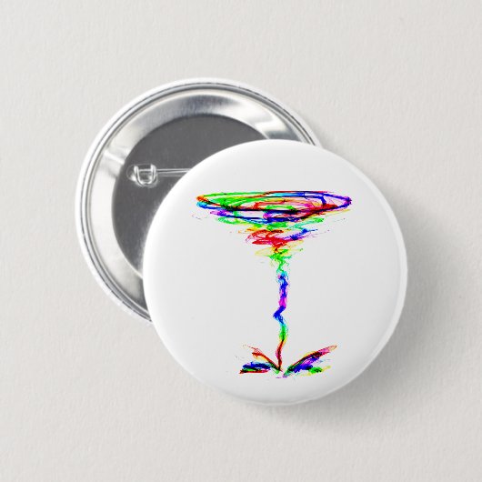 Regenbogen-Tornado Button (Vorne & Hinten)