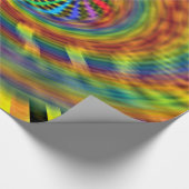 Regenbogen-Tornado Geschenkpapier (Ecke)