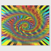 Regenbogen-Tornado Geschenkpapier (Flach)