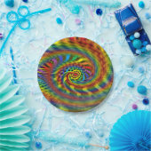 Regenbogen-Tornado Pappteller (Party)