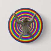 Regenbogen-Trägheit Button (Vorderseite)