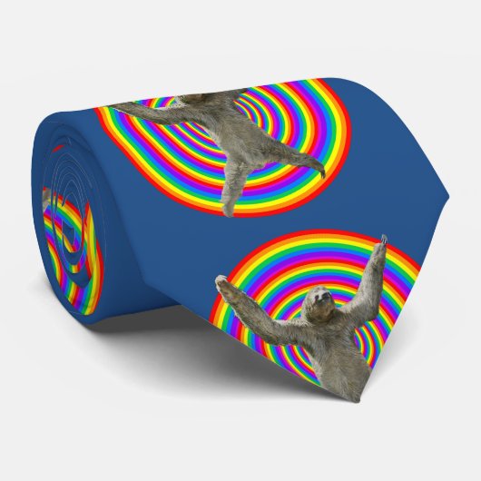 Regenbogen-Trägheit Krawatte (Gerollt)