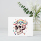 Regenbogen-Träum Postkarte (Stehend Vorderseite)