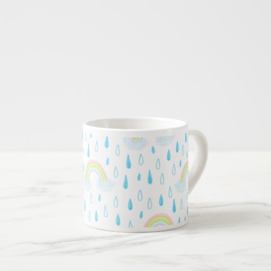 Regenbogen-Träume Espressotasse (Vorderseite Rechts)