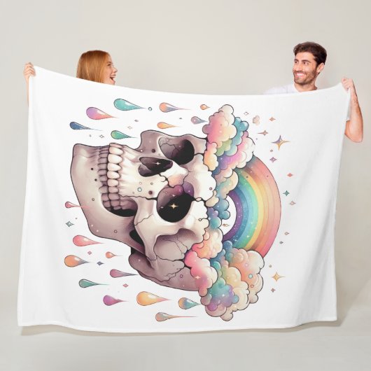 Regenbogen-Träume-Fleece-Decke Fleecedecke (Beispiel)