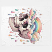 Regenbogen-Träume-Fleece-Decke Fleecedecke (Vorderseite (Horizontal))