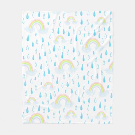 Regenbogen-Träume Fleecedecke (Vorderseite)