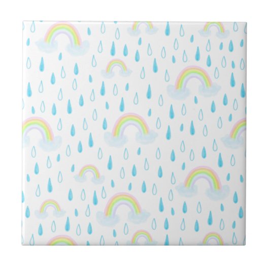 Regenbogen-Träume Fliese (Vorderseite)