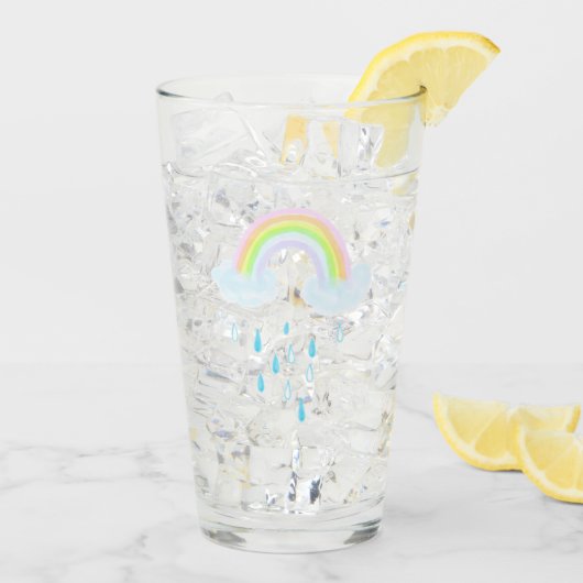 Regenbogen-Träume Glas (Rückseite Ice)