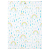 Regenbogen-Träume Klemmbrett (Rückseite)