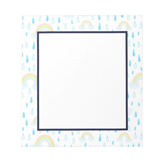 Regenbogen-Träume Notizblock (Vorderseite)