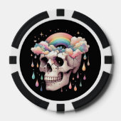 Regenbogen-Träume Poker Chips (Vorderseite)