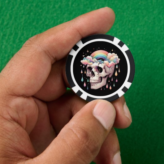 Regenbogen-Träume Poker Chips (Hand)