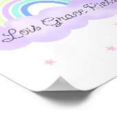 Regenbogen-Träume-Wandkunst Psalm 28:7 Druck 2 von Poster (Ecke)