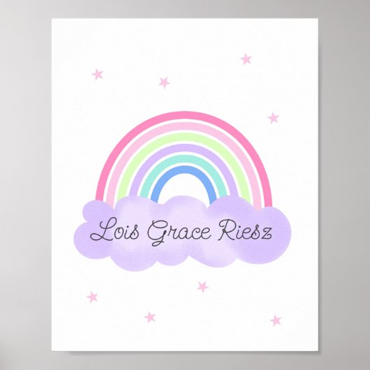 Regenbogen-Träume-Wandkunst Psalm 28:7 Druck 2 von Poster (Vorne)
