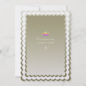 Regenbogen-träumerisches Schloss im Einladung (Rückseite)