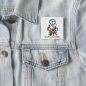 Regenbogen-Traumfänger des Aquarells herrlicher Button (Beispiel)