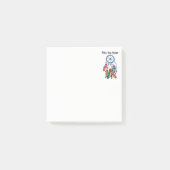 Regenbogen-Traumfänger des Aquarells herrlicher Post-it Klebezettel (Vorderseite)