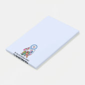 Regenbogen-Traumfänger des Aquarells herrlicher Post-it Klebezettel (angewinkelt)