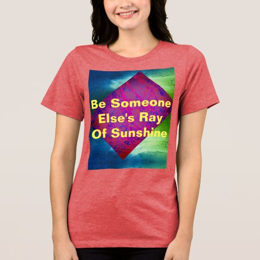 Regenbogen Tri-Blend Shirt (Vorderseite)