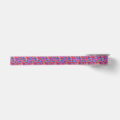 Regenbogen-Tröpfchen-buntes abstraktes Muster Satinband (Vorderseite)