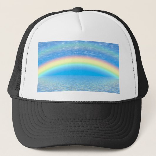 Regenbogen Truckerkappe (Vorderseite)