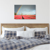 Regenbogen, Tulpen und Leinwand von Windmühle (Insitu (Schlafzimmer))